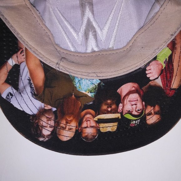 Genuine Snapback Adult Mens Womens Unisex Cap Hat WWE Wrestling Camo Gray Preown - Picture 14 of 16